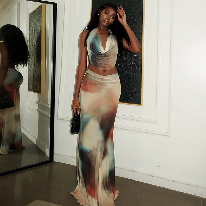 Veda Backless Skirt Set