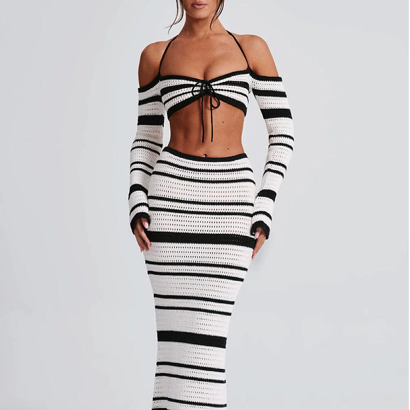 Rosa Striped Skirt Set