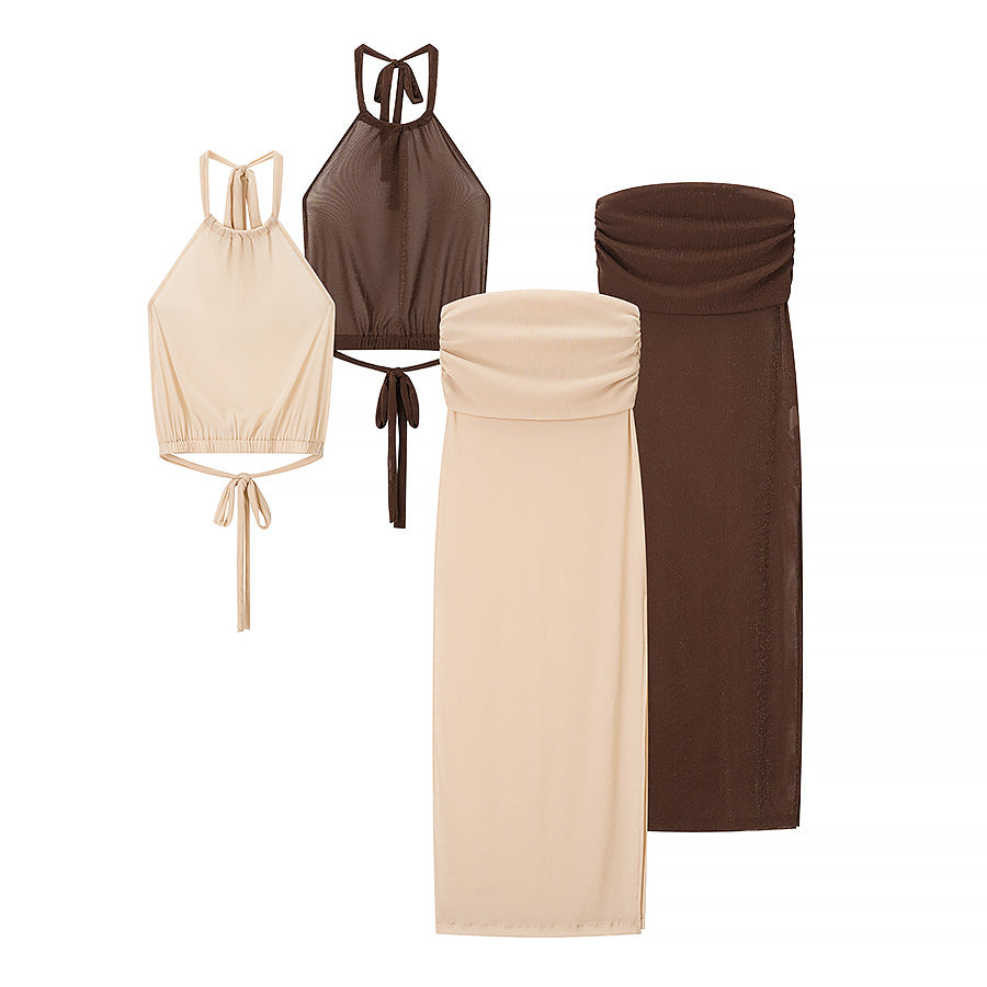 Giselle Cropped Skirt Set