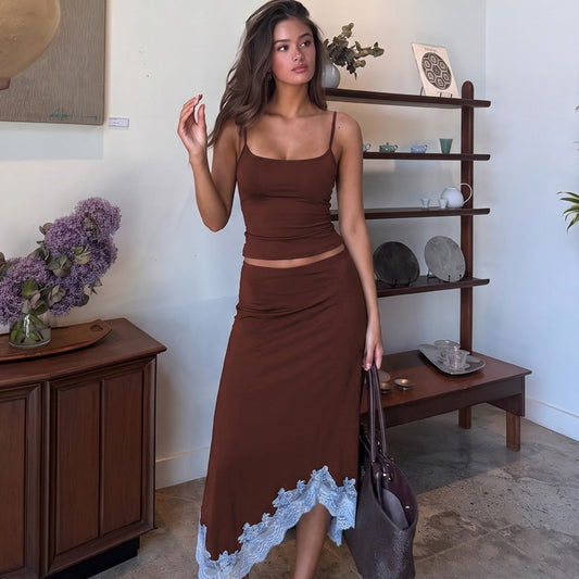 Della Lace Skirt Set