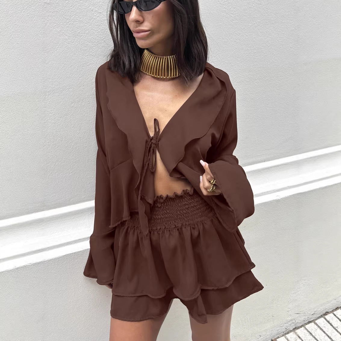 Valentina Cropped Skirt Set