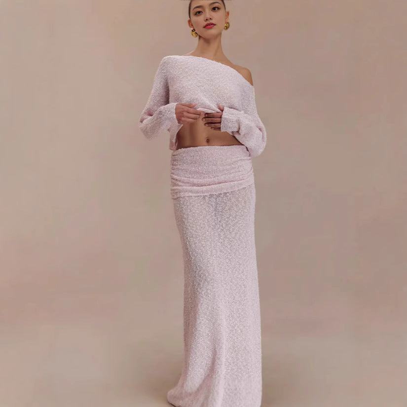 Seraphina Knit Pleated Skirt Set