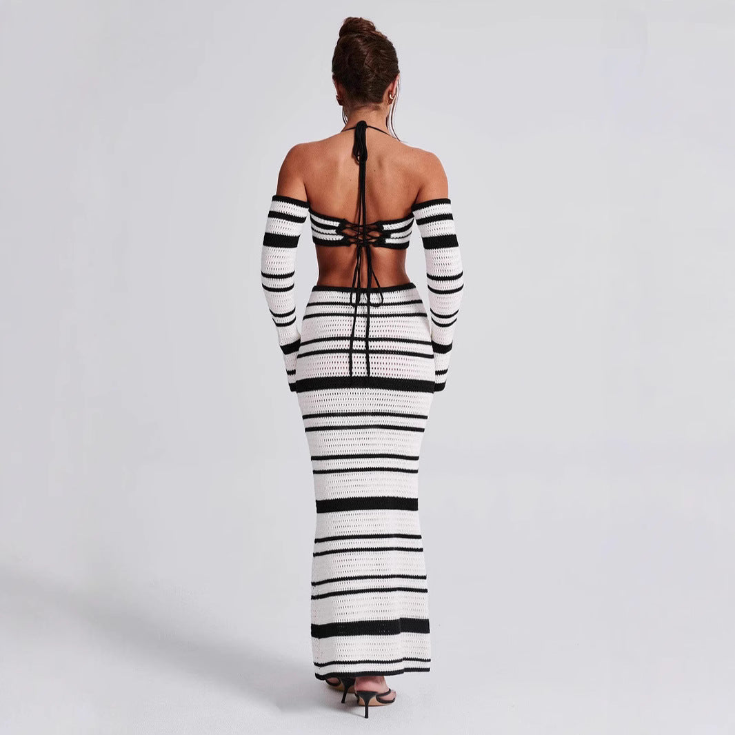 Rosa Striped Skirt Set