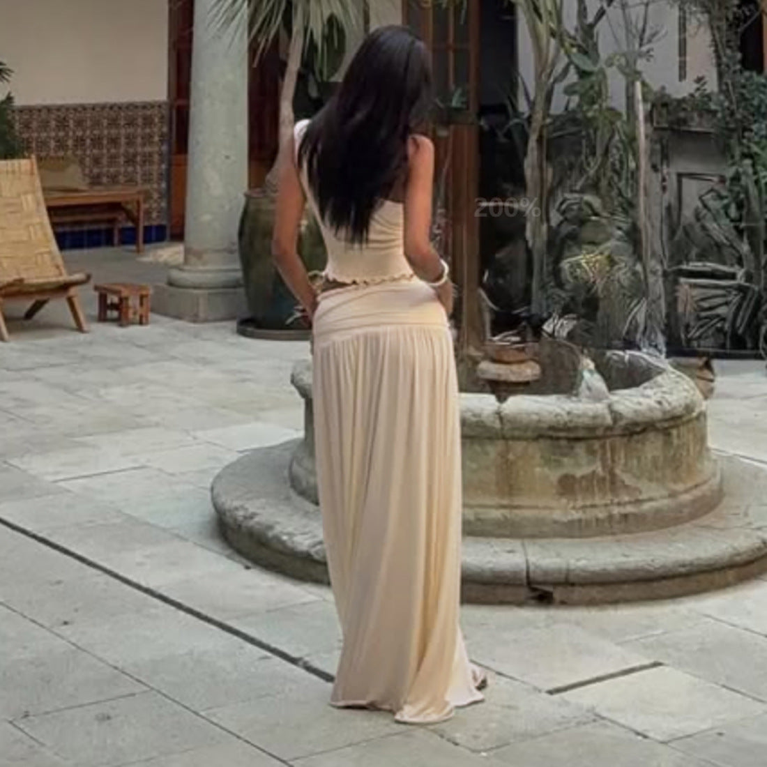 Erin Off-Shoulder Cropped Skirt Set