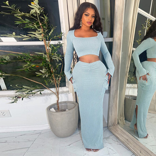 Eliana Cropped Skirt Set