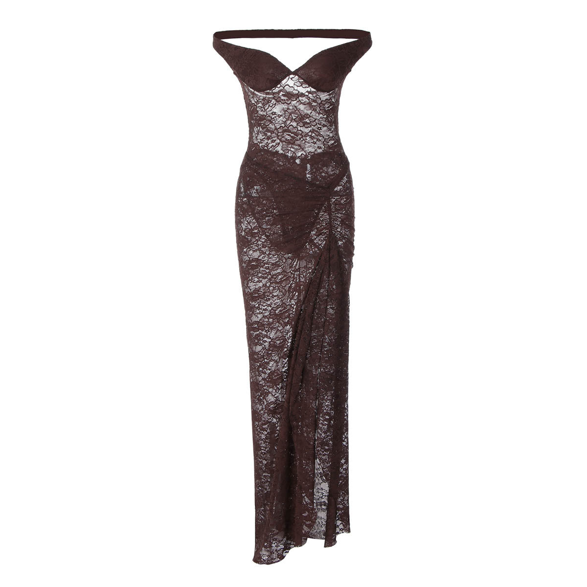 Xenia Lace Backless Bodysuit Set