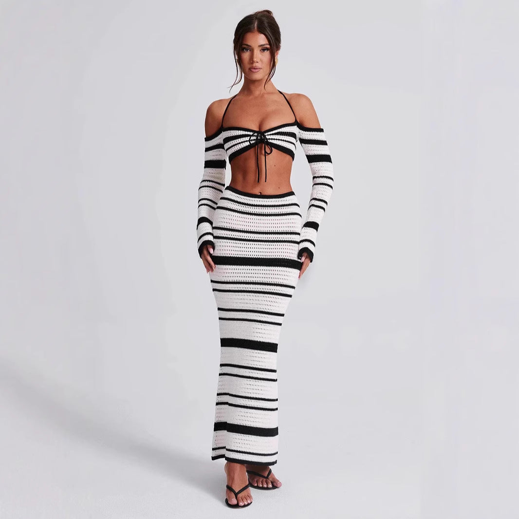 Rosa Striped Skirt Set
