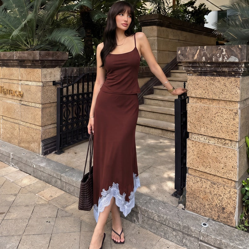 Della Lace Skirt Set