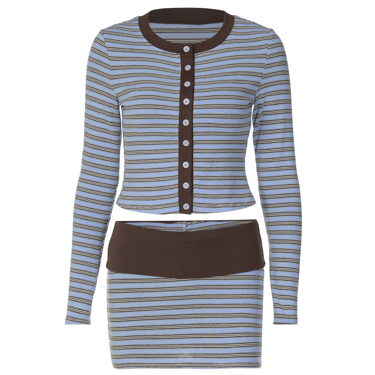 Joy Striped Cardigan Set