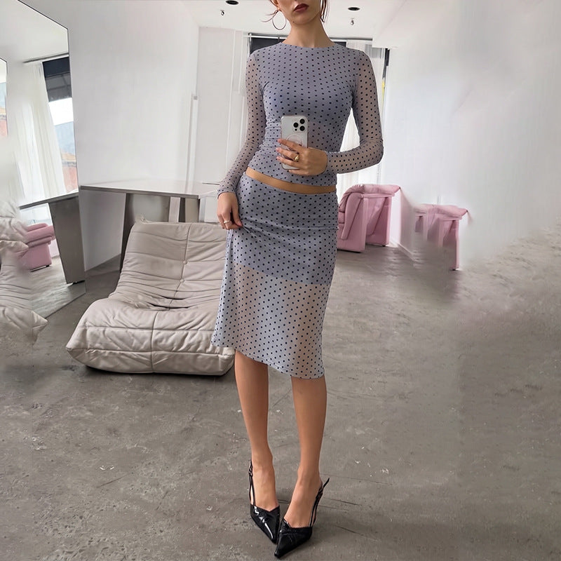 Tina Mesh Skirt Set